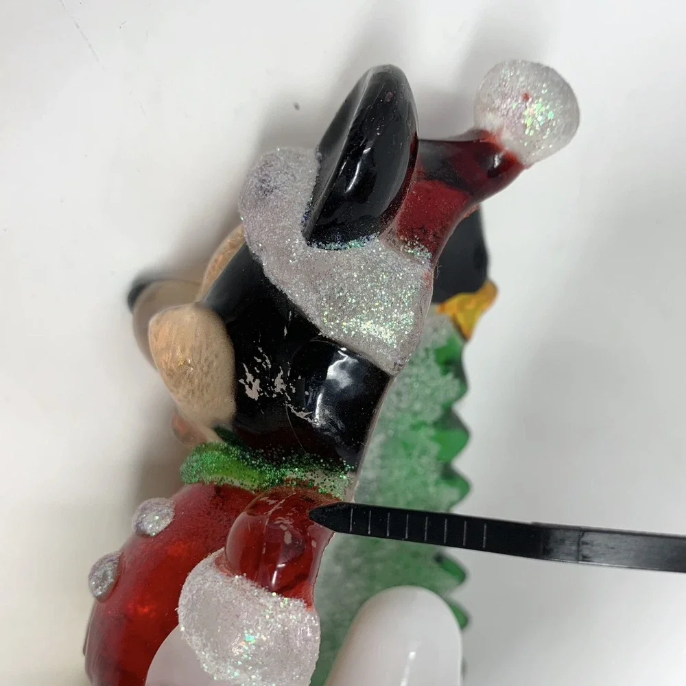 Disney's Mickey Mouse with Christmas Tree Decorative Acrylic Night Light Vintage